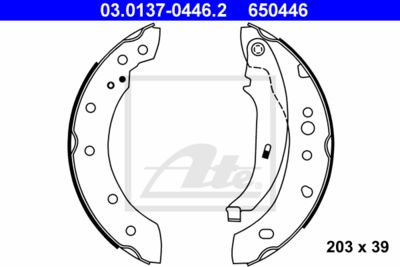 ATE Bremsbackensatz (03.0137-0446.2)