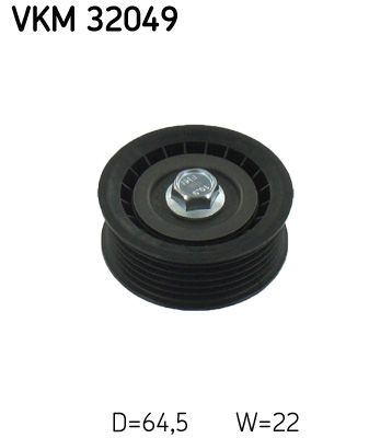 SKF Umlenk-/Führungsrolle, Keilrippenriemen (VKM 32049)