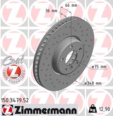 ZIMMERMANN Bremsscheibe (150.3479.52)