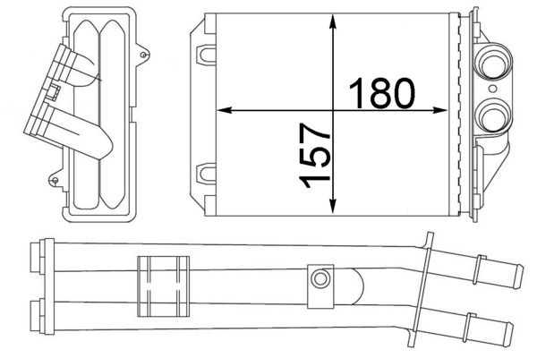 MAHLE Wärmetauscher, Innenraumheizung (AH 213 000S) Thumbnail