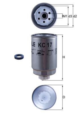 KNECHT Kraftstofffilter (KC 17D)