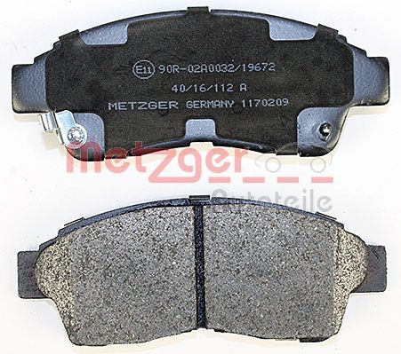 METZGER Bremsbelagsatz, Scheibenbremse (1170209)