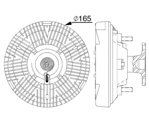 MAHLE Kupplung, Kühlerlüfter (CFC 21 000P)