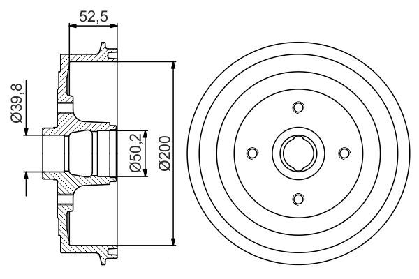 BOSCH Bremstrommel (0 986 477 217)