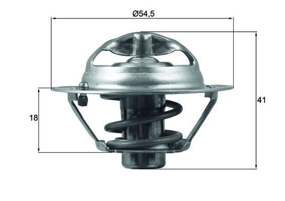 MAHLE Thermostat, Kühlmittel (TX 162 82D)