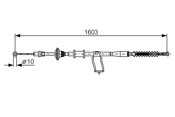BOSCH Seilzug, Feststellbremse (1 987 482 174)
