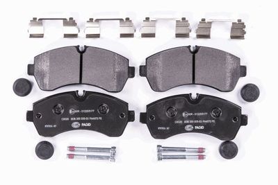 HELLA Bremsbelagsatz, Scheibenbremse (8DB 355 005-531)