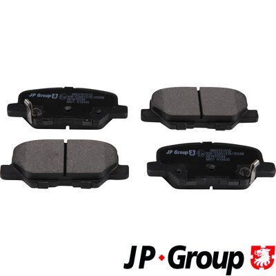 JP GROUP Bremsbelagsatz, Scheibenbremse (3863701010)