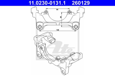 ATE Halter, Bremssattel (11.0230-0131.1)