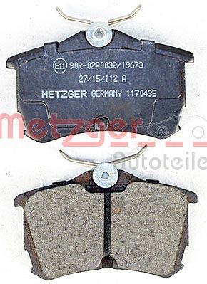 METZGER Bremsbelagsatz, Scheibenbremse (1170435)