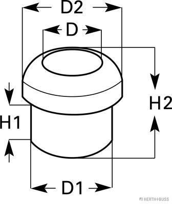 HERTH+BUSS ELPARTS Kabeldurchführungstülle (50280106)