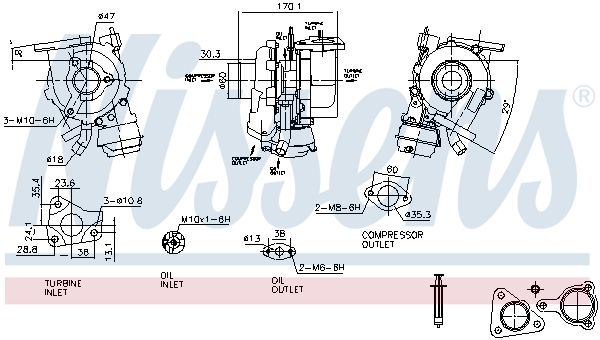 NISSENS Lader, Aufladung (93425) NISSENS Lader, Aufladung (93425)