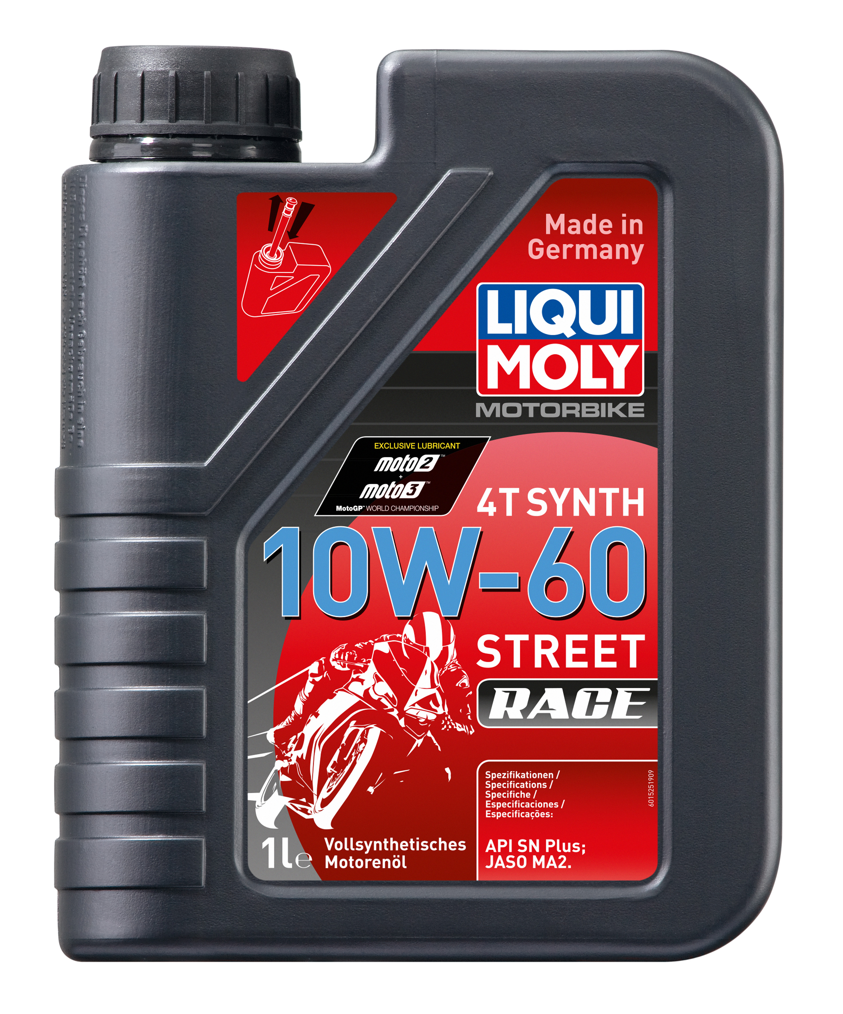 LIQUI MOLY Motorbike 4T Synth 10W-60 Street Race, 1 l (1525)