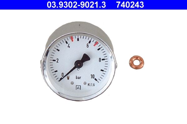 ATE Manometer, Füll-/Entlüftungsgerät (Bremshydraulik) (03.9302-9021.3)