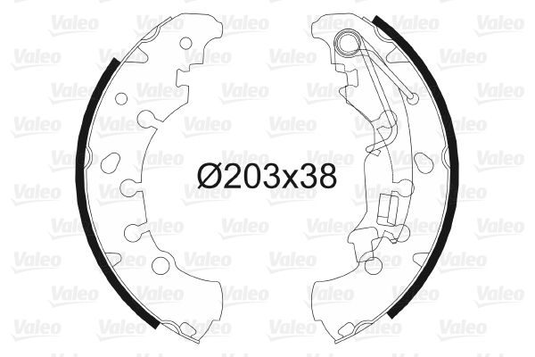 VALEO Bremsbackensatz (564076)