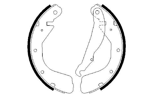 BOSCH Bremsbackensatz (0 986 487 264) BOSCH Bremsbackensatz (0 986 487 264)