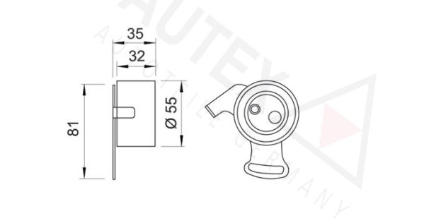 AUTEX Spannrolle, Zahnriemen (641210)