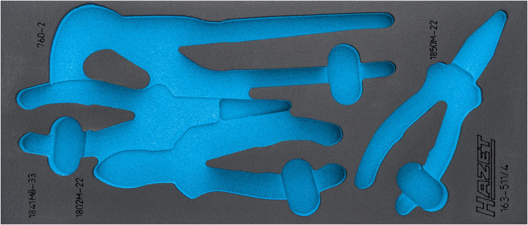 HAZET 2-Komponenten Weichschaum-Einlage 163-511L HAZET 2-Komponenten Weichschaum-Einlage 163-511L