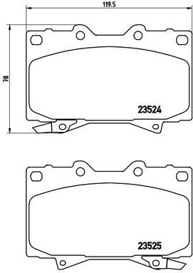 BREMBO Bremsbelagsatz, Scheibenbremse (P 83 048)