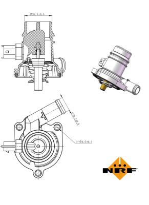 NRF Thermostat, Kühlmittel (725025) NRF Thermostat, Kühlmittel (725025)