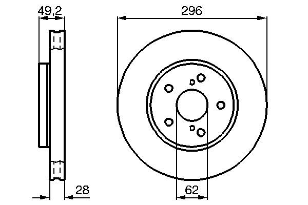 BOSCH Bremsscheibe (0 986 478 968)
