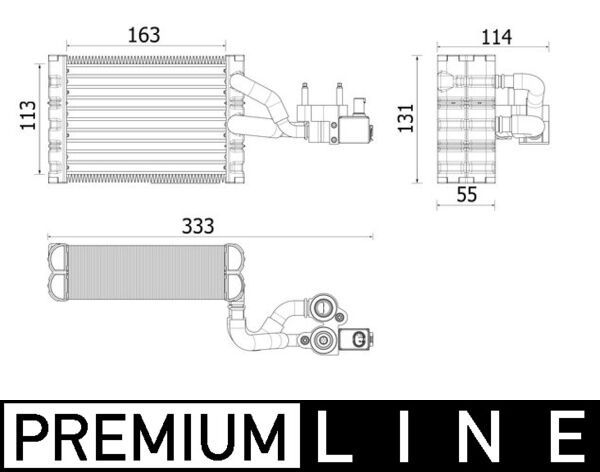 MAHLE Verdampfer, Klimaanlage (AE 162 000P)