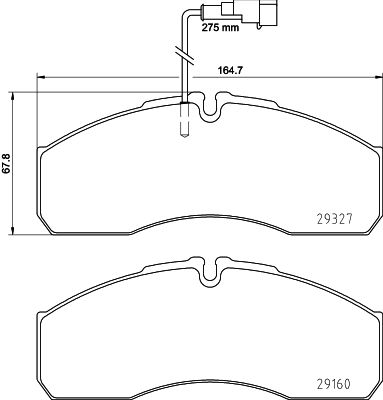 HELLA Bremsbelagsatz, Scheibenbremse (8DB 355 020-711)
