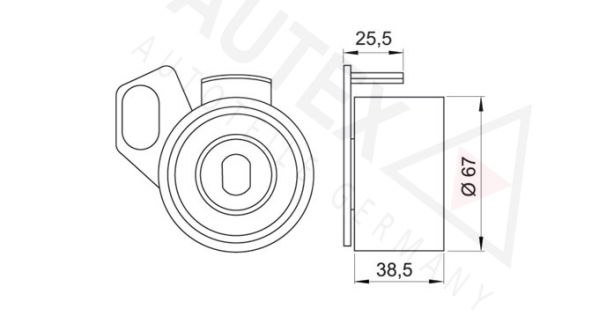 AUTEX Spannrolle, Zahnriemen (641258)
