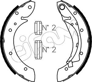 CIFAM Bremsbackensatz (153-023)