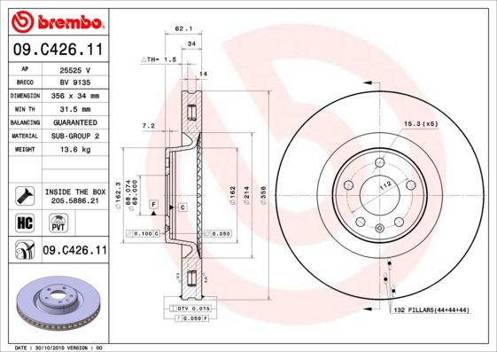 BREMBO Bremsscheibe (09.C426.11)