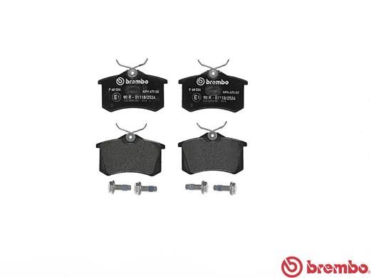 BREMBO Bremsbelagsatz, Scheibenbremse (P 68 024)