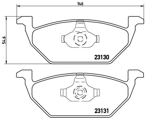 BREMBO Bremsbelagsatz, Scheibenbremse (P 85 041) 8020584058442 P 85 041