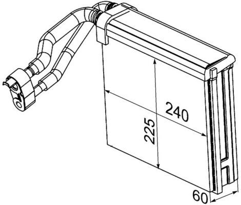 MAHLE Verdampfer, Klimaanlage (AE 94 000P)