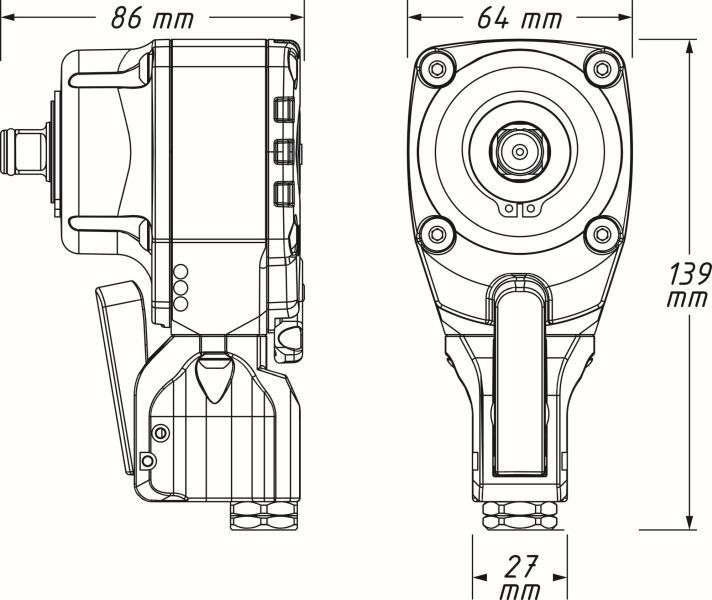 HAZET Schlagschrauber (Druckluft) (9012PTT)