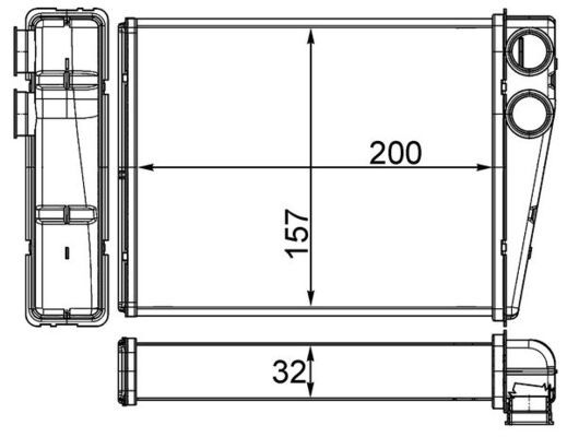 MAHLE Wärmetauscher, Innenraumheizung (AH 263 000S) Thumbnail