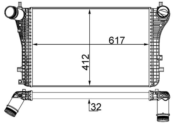 MAHLE Ladeluftkühler (CI 192 000P) Thumbnail