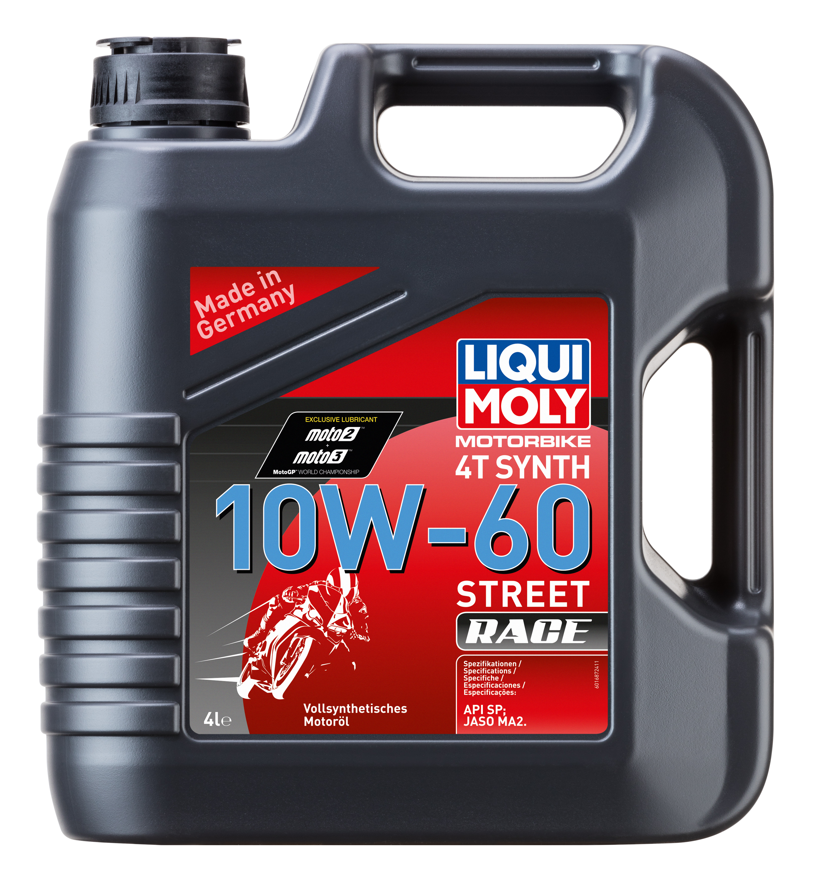 LIQUI MOLY Motorbike 4T Synth 10W-60 Street Race, 4 l (1687) LIQUI MOLY Motorbike 4T Synth 10W-60 Street Race, 4 l (1687)