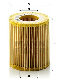 MANN-FILTER Ölfilter (HU 711/4 x)