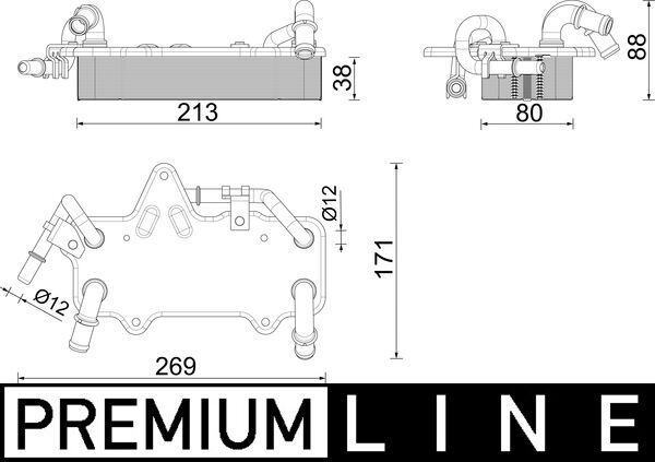 MAHLE Ölkühler, Automatikgetriebe (CLC 283 000P)