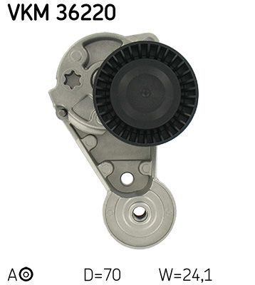 SKF Spannrolle, Keilrippenriemen (VKM 36220)