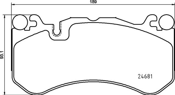 BREMBO Bremsbelagsatz, Scheibenbremse (P 50 142)