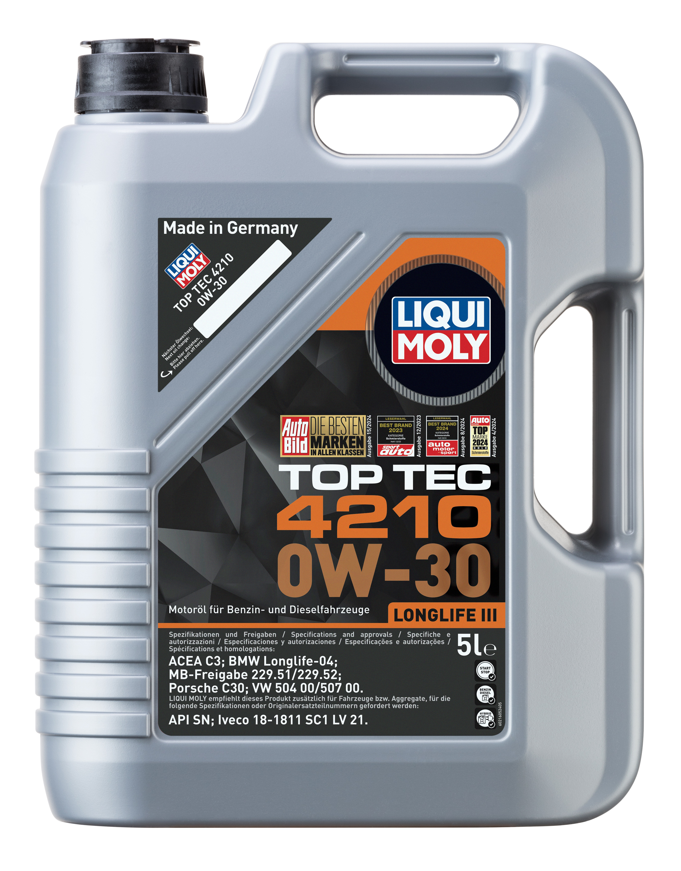 LIQUI MOLY Top Tec 4210 0W-30, 5 l (21605)