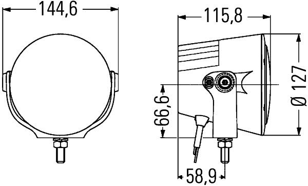 HELLA Fernscheinwerfer (1F0 012 206-001)
