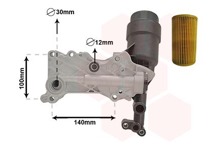 VAN WEZEL Ölkühler, Motoröl (30013703) Thumbnail