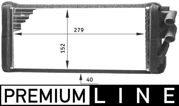 MAHLE Wärmetauscher, Innenraumheizung (AH 98 000P) MAHLE Wärmetauscher, Innenraumheizung (AH 98 000P)