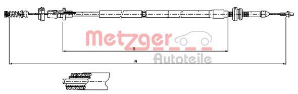 METZGER Gaszug (10.0904)