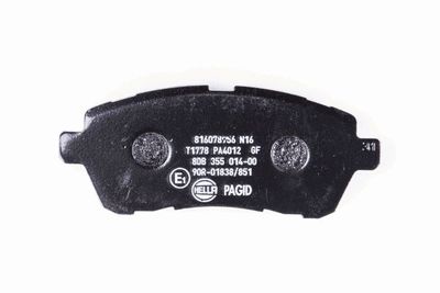 HELLA Bremsbelagsatz, Scheibenbremse (8DB 355 014-001)