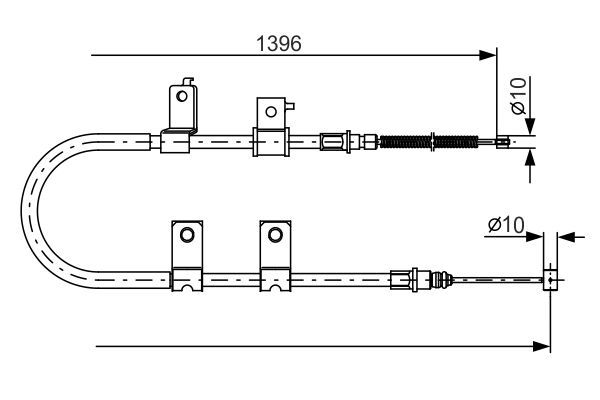 BOSCH Seilzug, Feststellbremse (1 987 482 083) Thumbnail