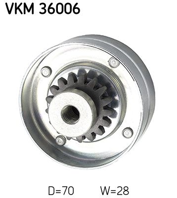 SKF Umlenk-/Führungsrolle, Keilrippenriemen (VKM 36006)