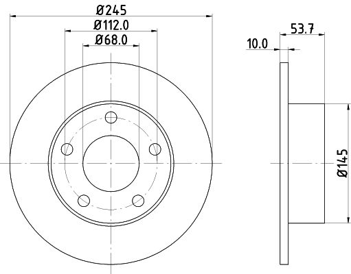 HELLA Bremsscheibe (8DD 355 118-581) HELLA Bremsscheibe (8DD 355 118-581)